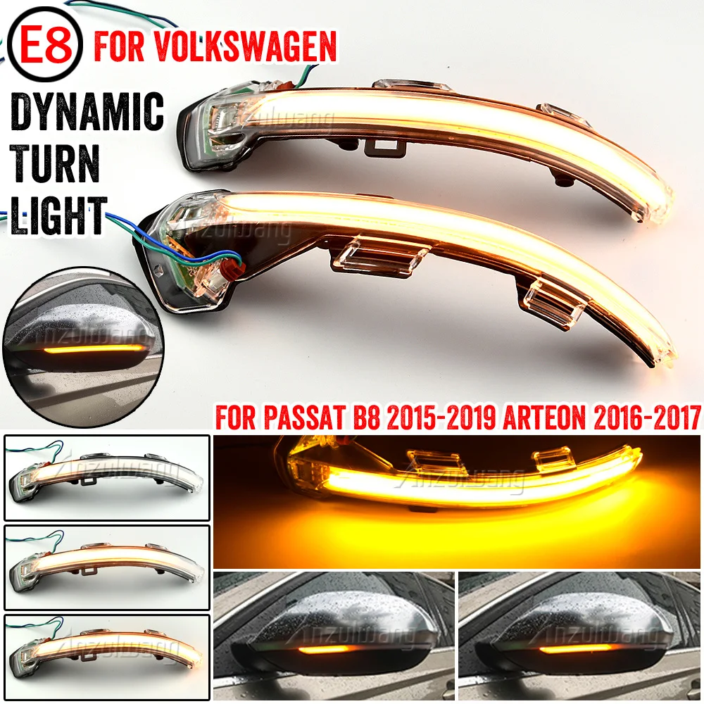 Светодиодный Динамический указатель поворота для Volkswagen, для VW Passat B8 2015-2020, прокрутка, боковое крыло, зеркало, мигающая лампа для Arteon 2016-17 
Светодиодный Динамический указатель поворота для Volkswagen, для VW Passat B8 2015-2020, прокрутка, боковое крыло, зеркало, мигающая лампа для Arteon 2016-17