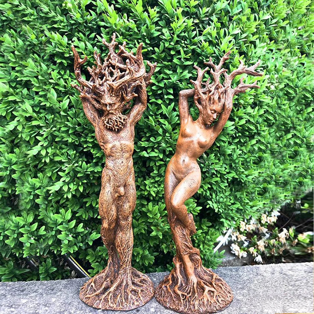 Dryad Ornament Green Man Resin Statue Decorative Figurines Exterior Garden Crafts Home Decoration Accessories садовые фигуры 
Dryad Ornament Green Man Resin Statue Decorative Figurines Exterior Garden Crafts Home Decoration Accessories садовые фигуры