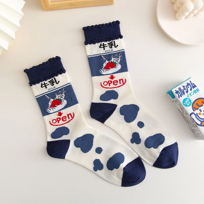 Cartoon Woman Sock Milk Cotton Socks for Women Colorful Style Ladies High Standard Sweet Sox Female Trendy Spring Autumn Sokken
Cartoon Woman Sock Milk Cotton Socks for Women Colorful Style Ladies High Standard Sweet Sox Female Trendy Spring Autumn Sokken