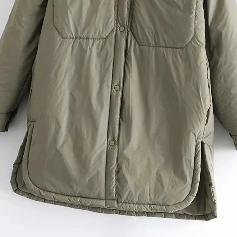 Winter Fashion Trend Chic Long Sleeve Shirt Coats and Jackets with Pockets Mujer Solid Turn Down Collar Woman Parkas Black Green
Winter Fashion Trend Chic Long Sleeve Shirt Coats and Jackets with Pockets Mujer Solid Turn Down Collar Woman Parkas Black Green
