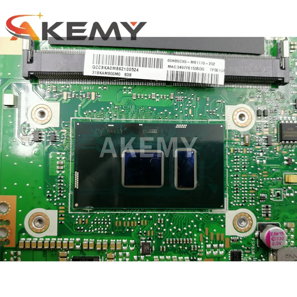 Akemy NEW motherboard For Asus TP501UQK TP501UQ TP501UB TP501U Laptop Mainboard W/ (V2G) GPU 4G/RAM i3 i5 i7 cpu
Akemy NEW motherboard For Asus TP501UQK TP501UQ TP501UB TP501U Laptop Mainboard W/ (V2G) GPU 4G/RAM i3 i5 i7 cpu