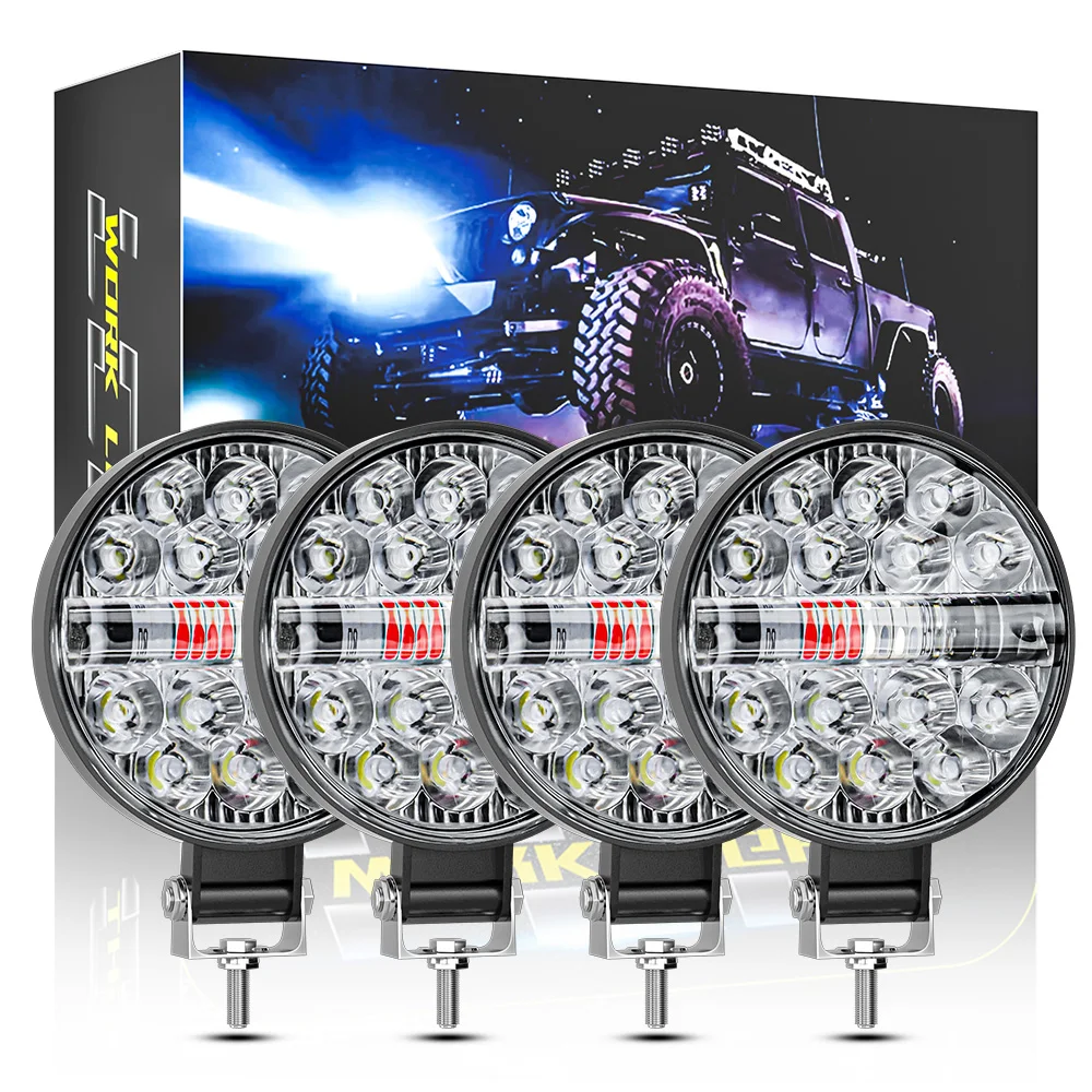 DXZ 4pcs 12V 24V Car LED Work Light 4X4 Offroad Headlight 24SMD Spot SUV ATV Motorcycle Truck Auto Bulbs Help Flash Strobe Lamp
DXZ 4pcs 12V 24V Car LED Work Light 4X4 Offroad Headlight 24SMD Spot SUV ATV Motorcycle Truck Auto Bulbs Help Flash Strobe Lamp