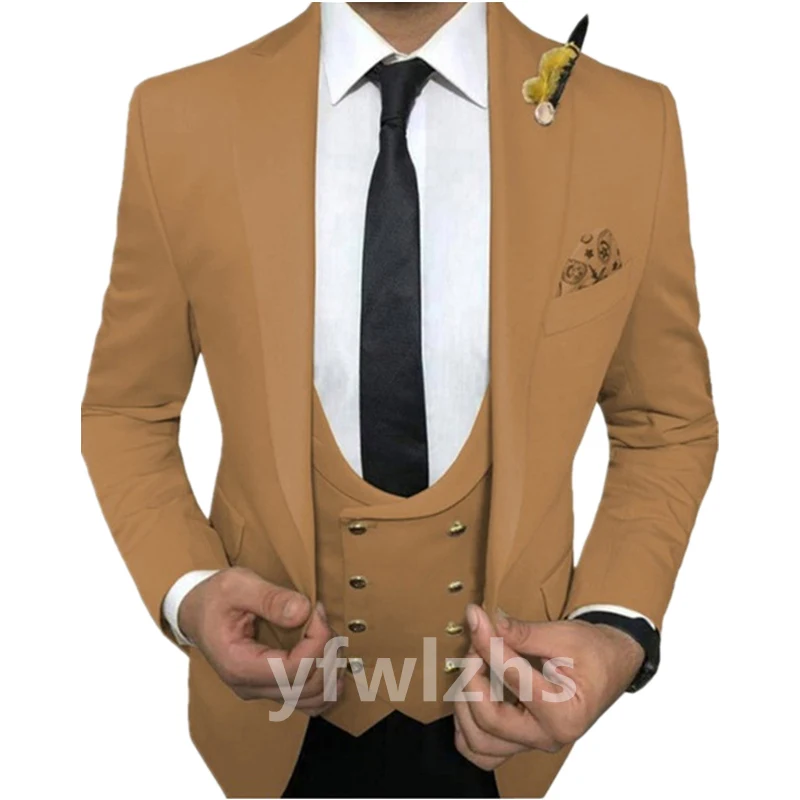 Handsome Groomsmen One Button Notch Lapel Groom Tuxedos Wedding Dress Men Suits Blazer Prom Dinner (Jacket+Pants+Tie+Vest) A832
Handsome Groomsmen One Button Notch Lapel Groom Tuxedos Wedding Dress Men Suits Blazer Prom Dinner (Jacket+Pants+Tie+Vest) A832