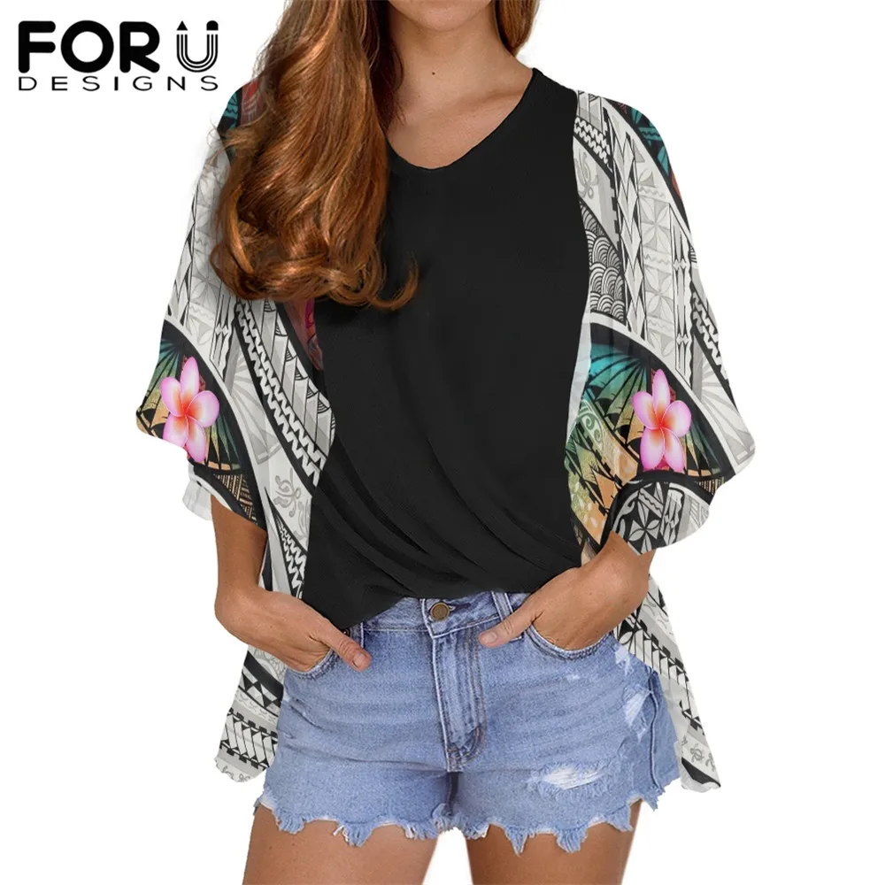 FORUDESINGS Fashion Women Cardigans Polynesian Tribal Plumeria Printing Shirts Autumn Breathable Shawl Capes Tops for Females
FORUDESINGS Fashion Women Cardigans Polynesian Tribal Plumeria Printing Shirts Autumn Breathable Shawl Capes Tops for Females