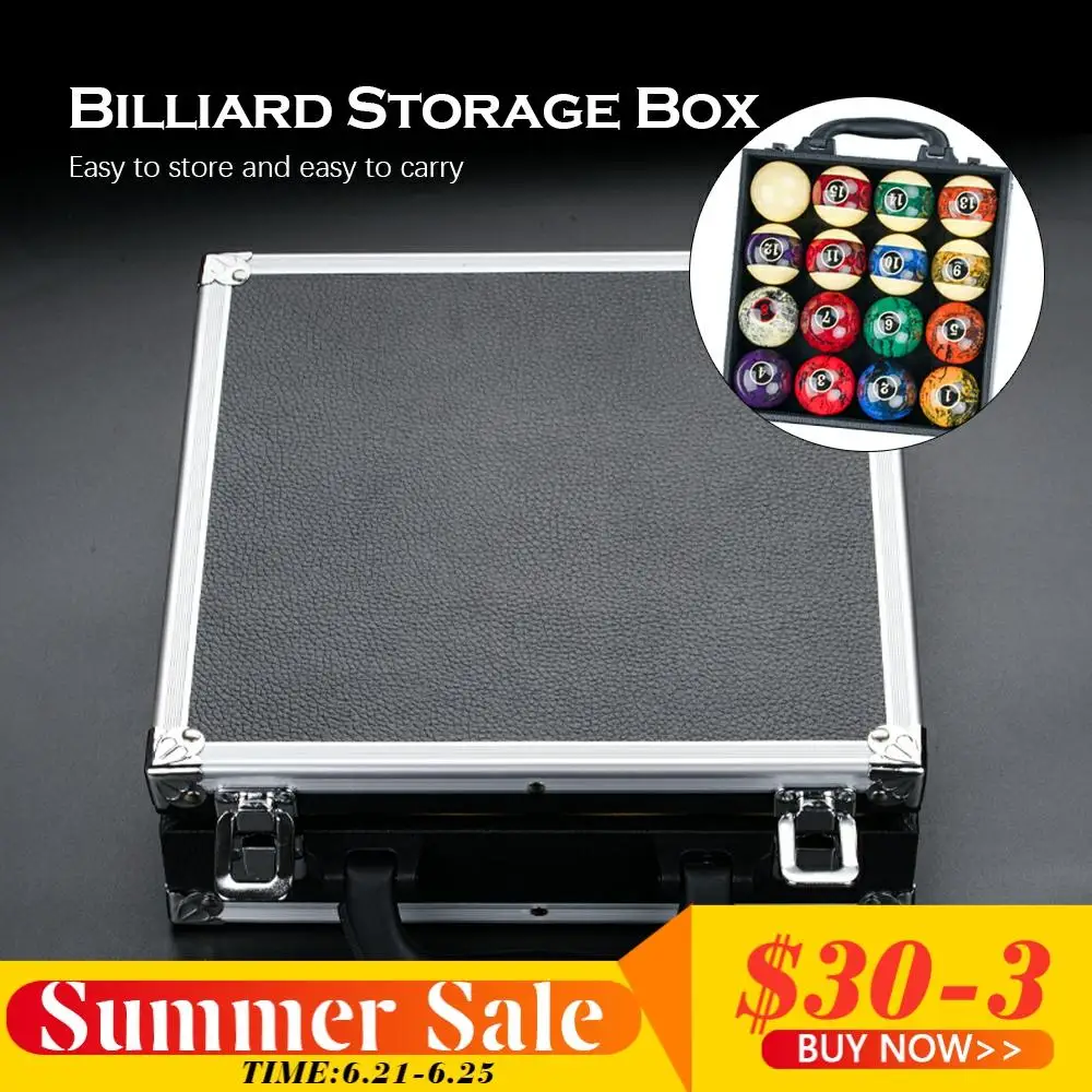 New Billiard Storage PU Ball Box Easy Carrying Convenience Ball Box For Pool Cue Carrying Case Portable Box Billiard Accessories
New Billiard Storage PU Ball Box Easy Carrying Convenience Ball Box For Pool Cue Carrying Case Portable Box Billiard Accessories