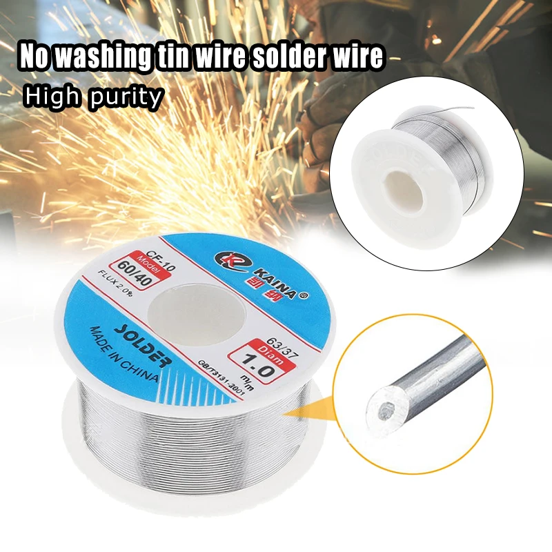 100g 0.8/1.0/1.5/2.0mm High Purity Solder Wire Core Tin Lead Solder Wire Soldering Welding Flux 1.5-2.0% Iron Wire Reel
100g 0.8/1.0/1.5/2.0mm High Purity Solder Wire Core Tin Lead Solder Wire Soldering Welding Flux 1.5-2.0% Iron Wire Reel