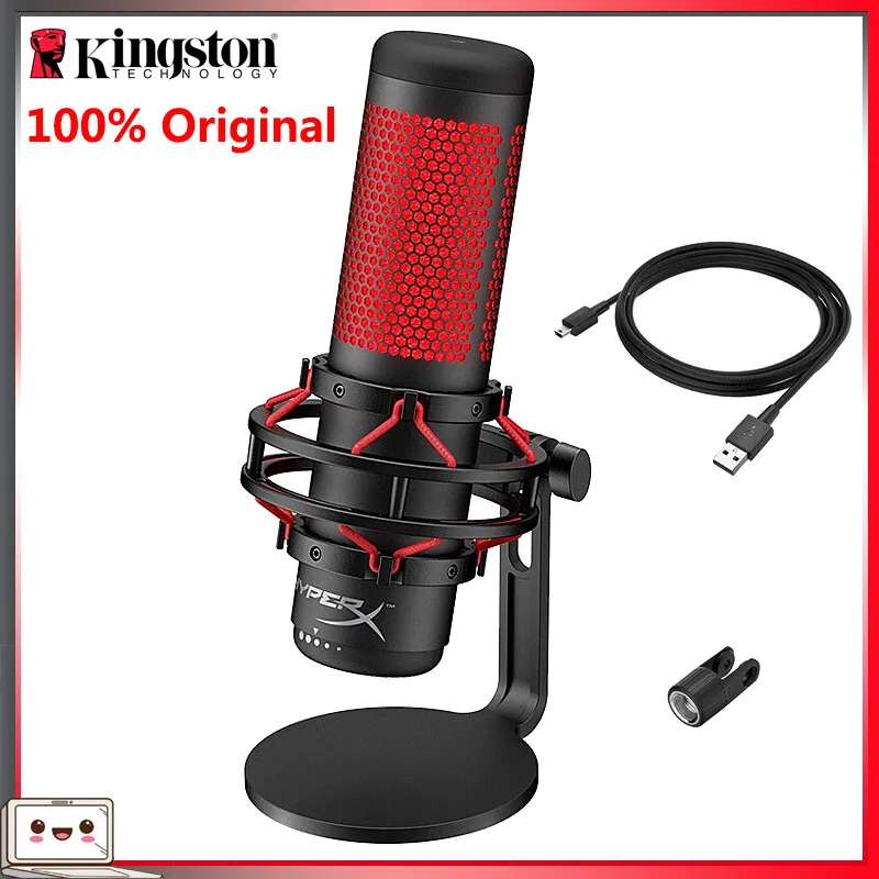 Kingston HyperX QuadCast USB конденсаторный игровой микрофон профессиональный компьютерный