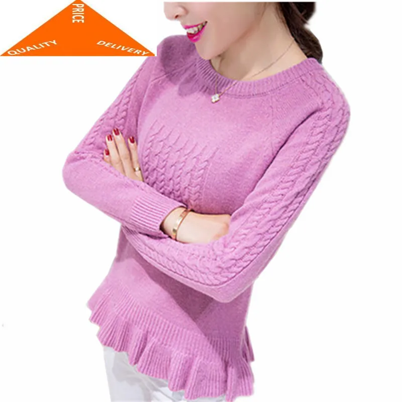 Pullovers Woman Sweater Long Sleeve 2020 Fashion Knitting Sweaters Female Casual Autumn Clothes Bottom Pullover LWL672
Pullovers Woman Sweater Long Sleeve 2020 Fashion Knitting Sweaters Female Casual Autumn Clothes Bottom Pullover LWL672