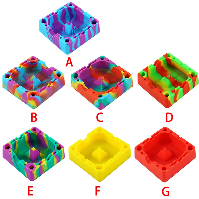 Силиконовая пепельница, домашние термостойкие пепельницы, легко моющиеся, дружественные силиконовые пепельницы, уличные пепельницы для ле...