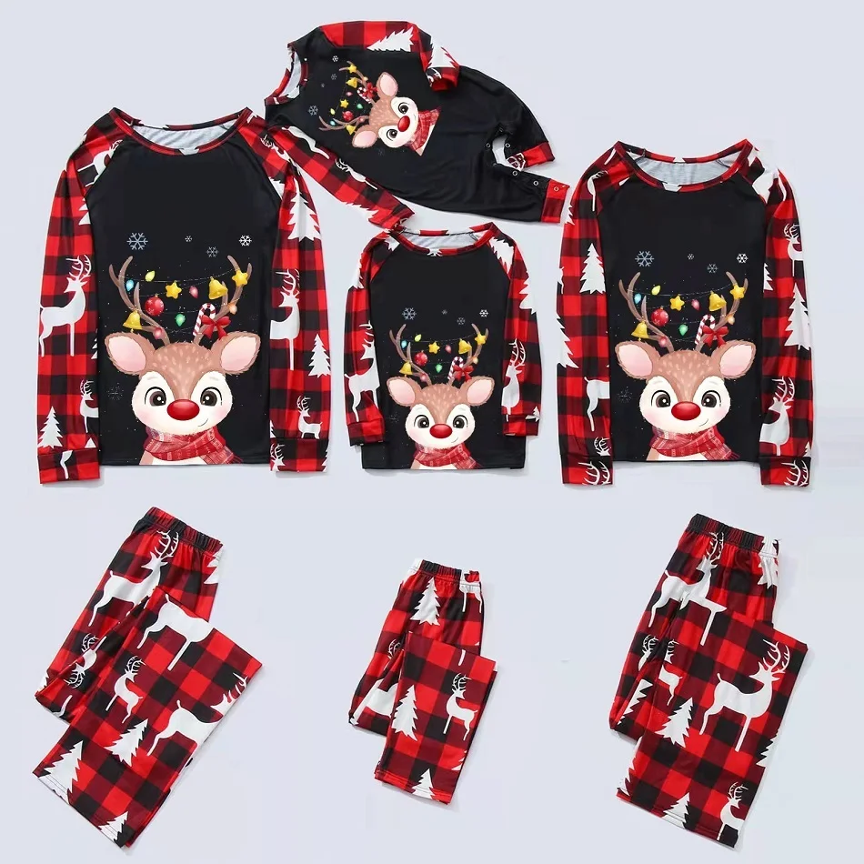 2022 Christmas Deer Pajamas Set Family Matching Outfits Plaid Father Mother Children & Baby Xmas Sleepwear Mommy and Me Clothes
2022 Christmas Deer Pajamas Set Family Matching Outfits Plaid Father Mother Children & Baby Xmas Sleepwear Mommy and Me Clothes