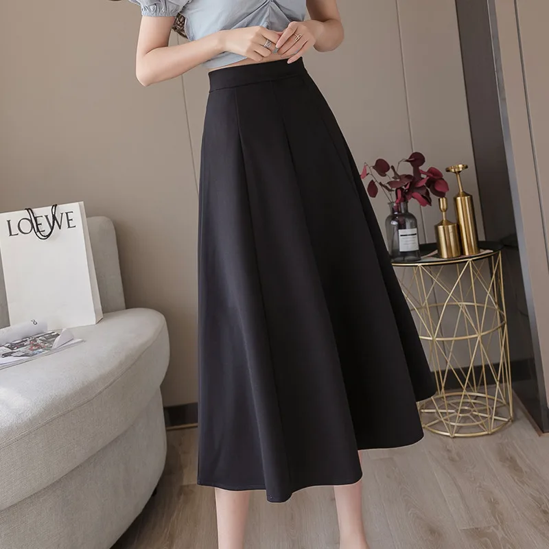 Limiguyue Plus Size Elegant Summer A-Line Long Pleated Skirts Women Korean Style Casual Clothes High Waist Skirt Harajuku K1566 
Limiguyue Plus Size Elegant Summer A-Line Long Pleated Skirts Women Korean Style Casual Clothes High Waist Skirt Harajuku K1566