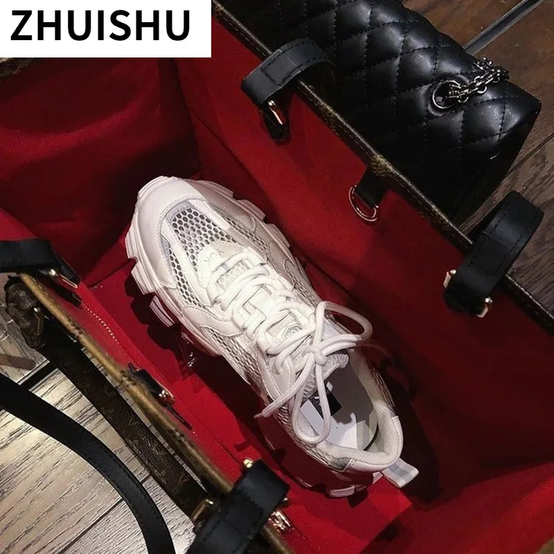 Women's Chunky Sneakers Fashion Mesh Breathable Women's Vulcanized Shoes 2021 Comfortable Lace-up Round Head Platform Footwear
Women's Chunky Sneakers Fashion Mesh Breathable Women's Vulcanized Shoes 2021 Comfortable Lace-up Round Head Platform Footwear
