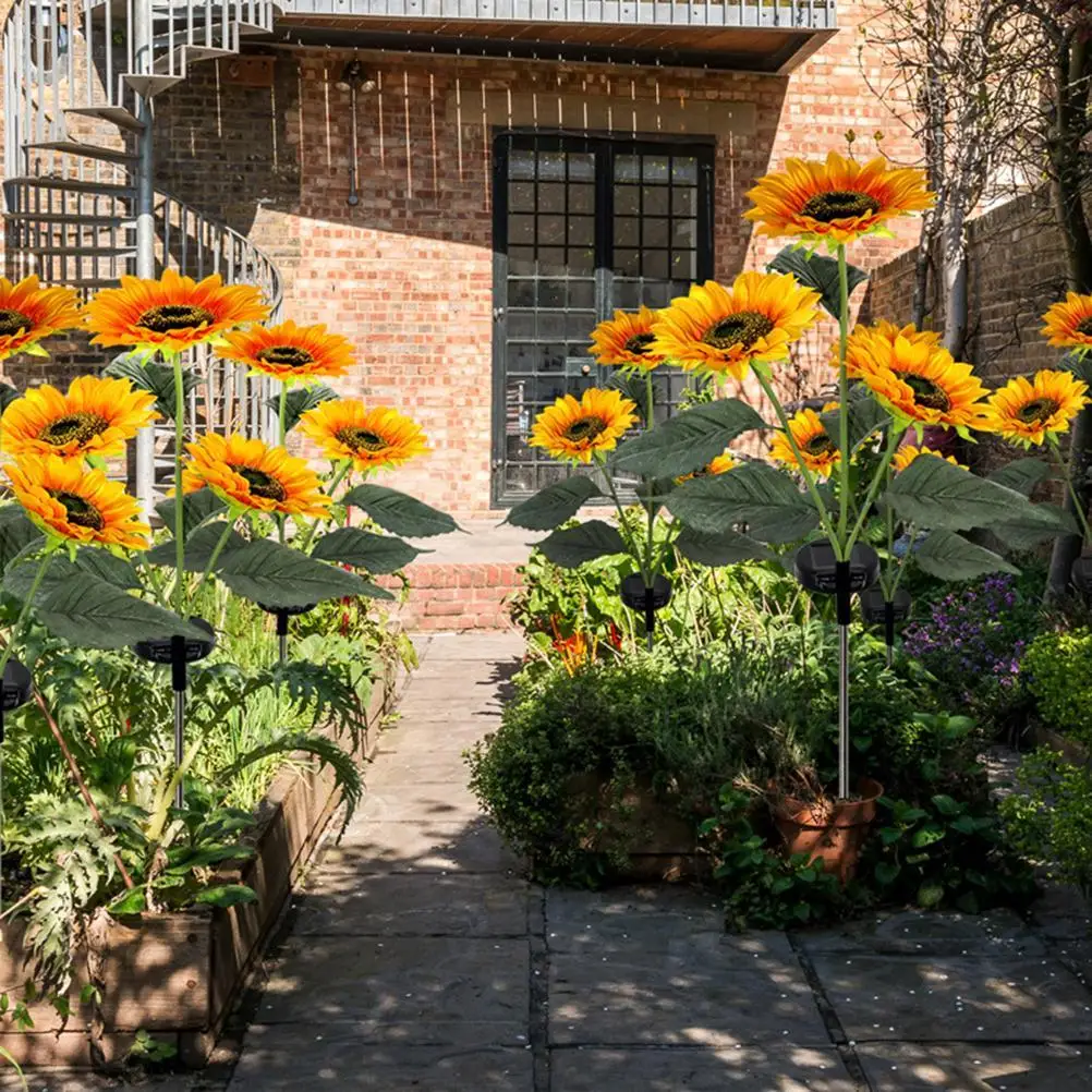 Garden Stake Outdoor Solar Lights LED Solar Powered Sunflower Light Waterproof Solar Decorative Lights for Garden Patio Backyard
Garden Stake Outdoor Solar Lights LED Solar Powered Sunflower Light Waterproof Solar Decorative Lights for Garden Patio Backyard