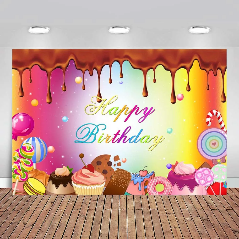 Sweet Candy Photo Backdrop Kids 1st Birthday Party Chocolate Photography Background Colorful Lollipop Cupcake Photo Studio Prop
Sweet Candy Photo Backdrop Kids 1st Birthday Party Chocolate Photography Background Colorful Lollipop Cupcake Photo Studio Prop