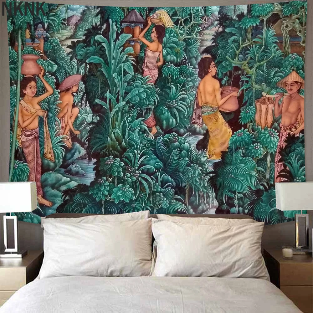 Tropical Plant Printed Tapestry Wall Hanging Nordic Home Living Room Bedroom Fabric Hanging Painting Background Decoration
Tropical Plant Printed Tapestry Wall Hanging Nordic Home Living Room Bedroom Fabric Hanging Painting Background Decoration