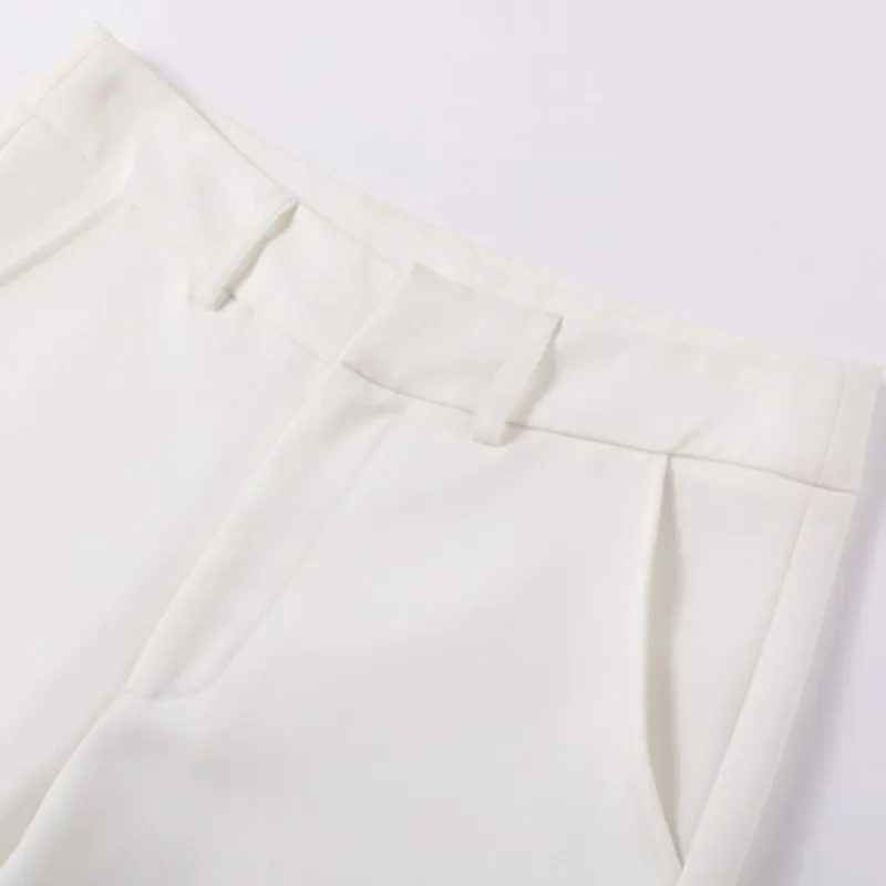 Office Ladies Slim Fit White Solid Flare Pants Suits Long Sleeve Single Breasted Blazer Suits Fashion Womens Two Piece Sets 2021
Office Ladies Slim Fit White Solid Flare Pants Suits Long Sleeve Single Breasted Blazer Suits Fashion Womens Two Piece Sets 2021