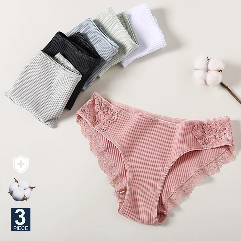 FINETOO 3PCS/Set Cotton Panties Women Underwear Sexy Panties Lace Brief for Female Panty Lingerie Low Waist Floral culotte femme
FINETOO 3PCS/Set Cotton Panties Women Underwear Sexy Panties Lace Brief for Female Panty Lingerie Low Waist Floral culotte femme