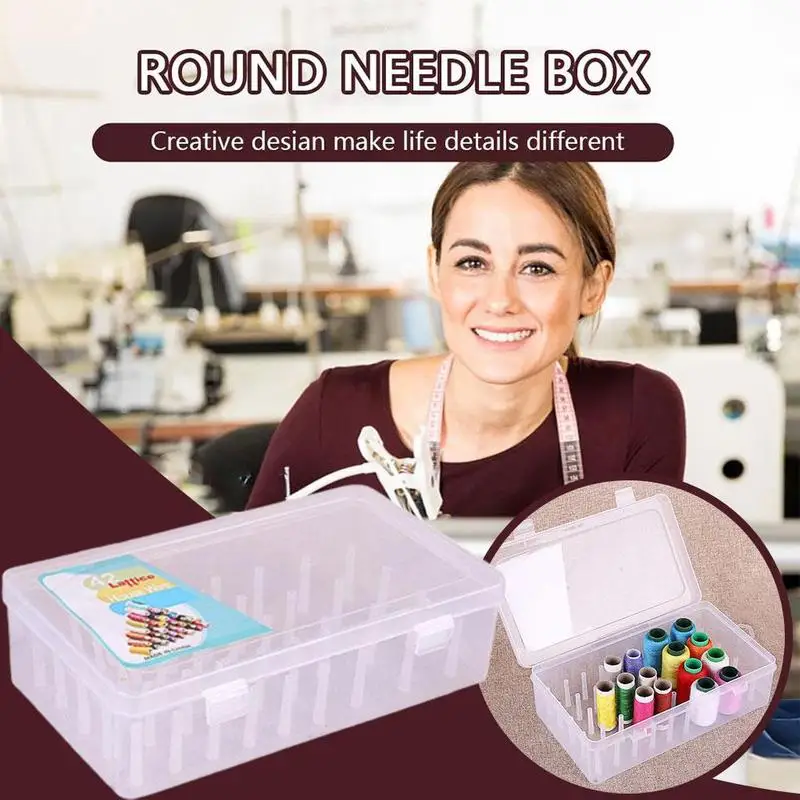 Sewing Thread Storage Box Plastic ThreadBox Household Multifunctional Storage Holder Needle Transparent Special Box U4U1
Sewing Thread Storage Box Plastic ThreadBox Household Multifunctional Storage Holder Needle Transparent Special Box U4U1