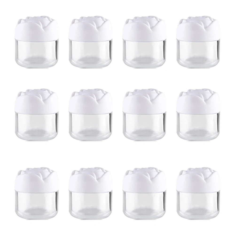 12pcs 20g Empty Clear Container Jar Pots with Lids, for Make Up Powder, Eyeshadow, Lotion Creams, Lip Balm Lipgloss, Samples
12pcs 20g Empty Clear Container Jar Pots with Lids, for Make Up Powder, Eyeshadow, Lotion Creams, Lip Balm Lipgloss, Samples