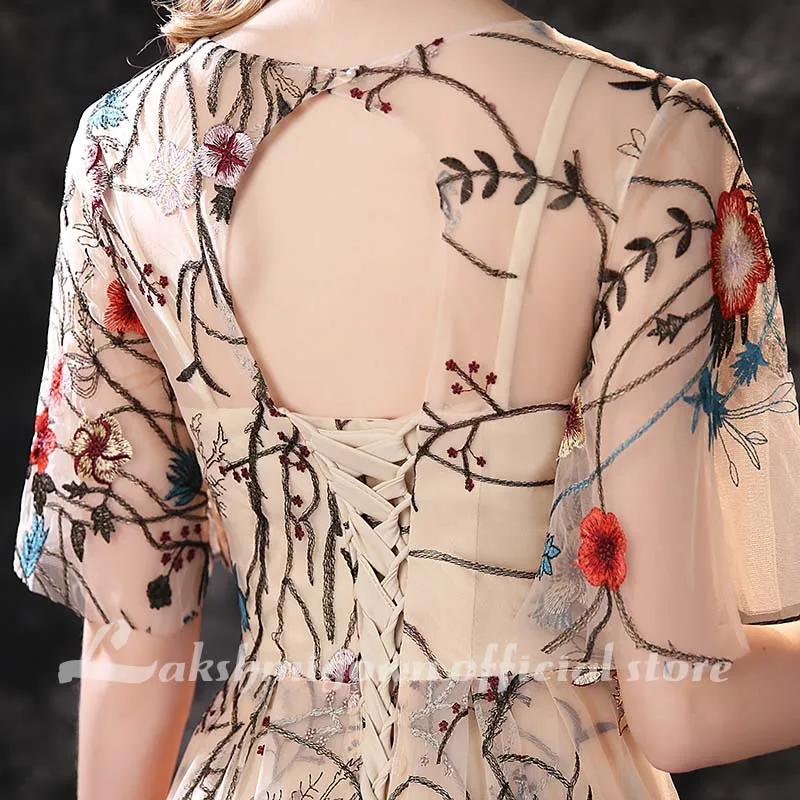 Flower Lace Evening Dresses 2020 Abendkleider A line Women prom Gowns Tulle Formal Dress 2020 Formal Evening dress
Flower Lace Evening Dresses 2020 Abendkleider A line Women prom Gowns Tulle Formal Dress 2020 Formal Evening dress