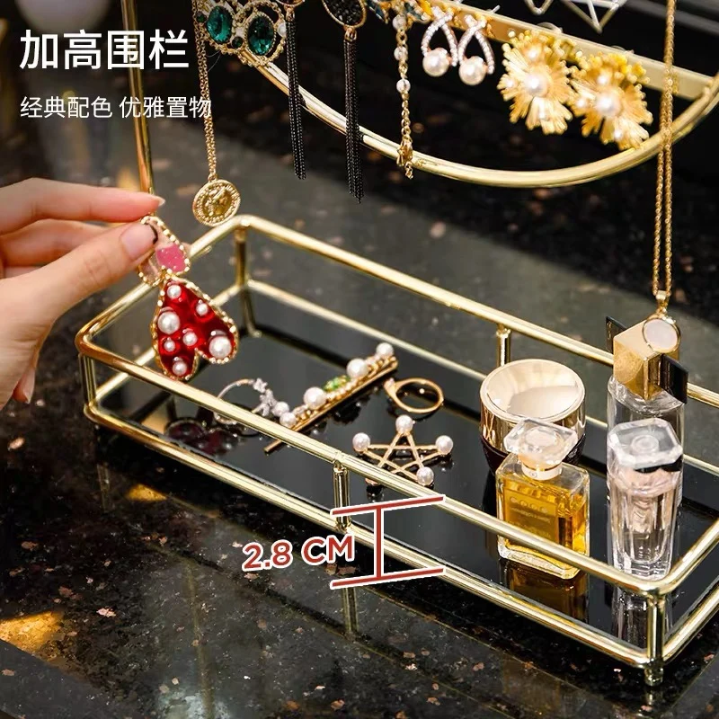 Creative Luxury Jewelry Rack Makeup Storage Shelf Earring Organizer Display Stand Holder Cosmetic Storage Box Bathroom Rack
Creative Luxury Jewelry Rack Makeup Storage Shelf Earring Organizer Display Stand Holder Cosmetic Storage Box Bathroom Rack