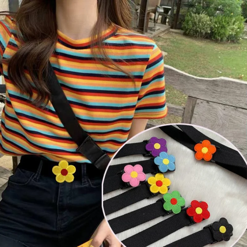 New Canvas Belts For Women Flower Buckle Waist Strap Jeans Dress Trouser Student Decoration Waistband Harajuku
New Canvas Belts For Women Flower Buckle Waist Strap Jeans Dress Trouser Student Decoration Waistband Harajuku