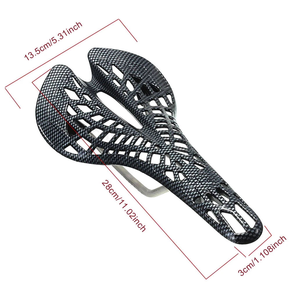 Mountain Road Bicycle Saddle Carbon Fiber Racing Bike Riding Hollow Saddle Seat Bike Parts Cycling Equipment