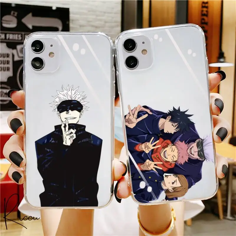 Japanese Anime Jujutsu Kaisen Phone Case for iphone 12 pro max mini 11 pro XS MAX 8 7 6 6S Plus X 5S XR Transparent case cover
Japanese Anime Jujutsu Kaisen Phone Case for iphone 12 pro max mini 11 pro XS MAX 8 7 6 6S Plus X 5S XR Transparent case cover