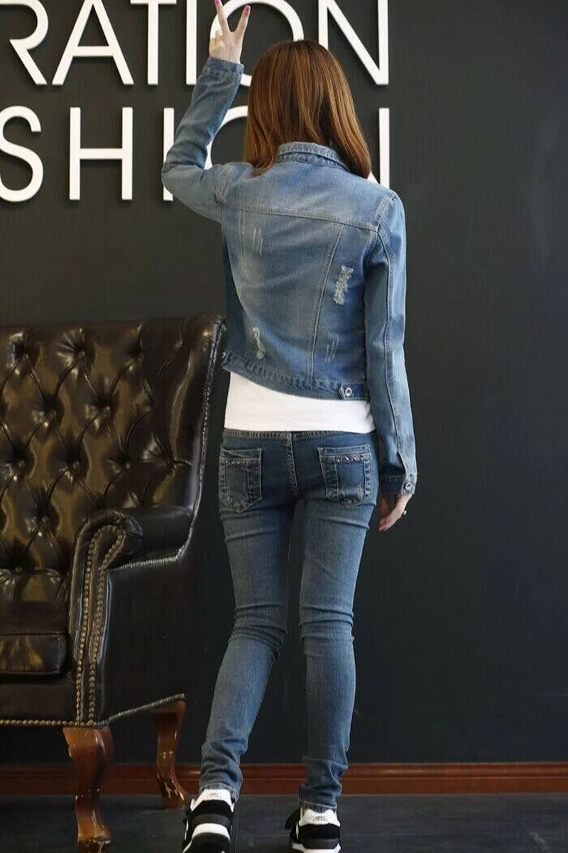 Jean Coat Women Spring and Autumn New Jeans Jacket Long Sleeve Korean Jacket Short Style Big Size and Small Clothes
Jean Coat Women Spring and Autumn New Jeans Jacket Long Sleeve Korean Jacket Short Style Big Size and Small Clothes