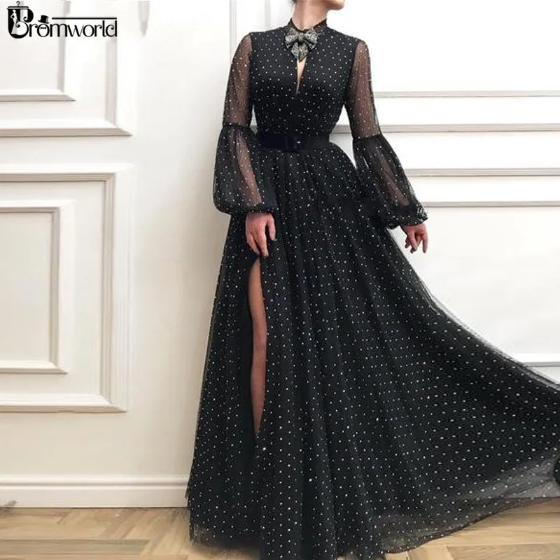 Черное платье с круглым вырезом, арабское мусульманское вечернее платье, сексуальное женское платье с разрезом, пышные официальные платья с длинным рукавом для вечеринки
Черное платье с круглым вырезом, арабское мусульманское вечернее платье, сексуальное женское платье с разрезом, пышные официальные платья с длинным рукавом для вечеринки