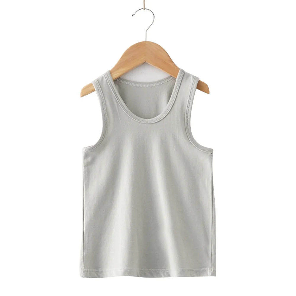 Summer Kids Clothes Boys Girls Vest Round Neck Solid Color Cotton Blend Comfortable
Summer Kids Clothes Boys Girls Vest Round Neck Solid Color Cotton Blend Comfortable