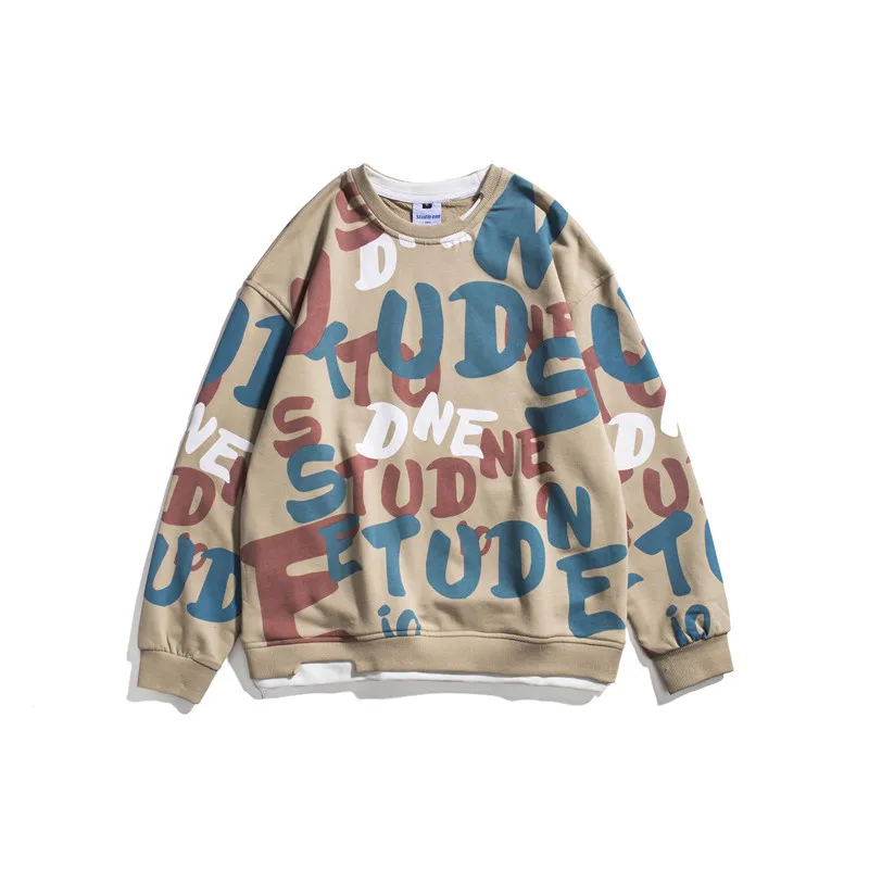 SEVEYFAN 2021 New Men's Sweatshirt Round Neck Creative Letters Full Print Loose Pullover Men and Women Couple Jacket
SEVEYFAN 2021 New Men's Sweatshirt Round Neck Creative Letters Full Print Loose Pullover Men and Women Couple Jacket