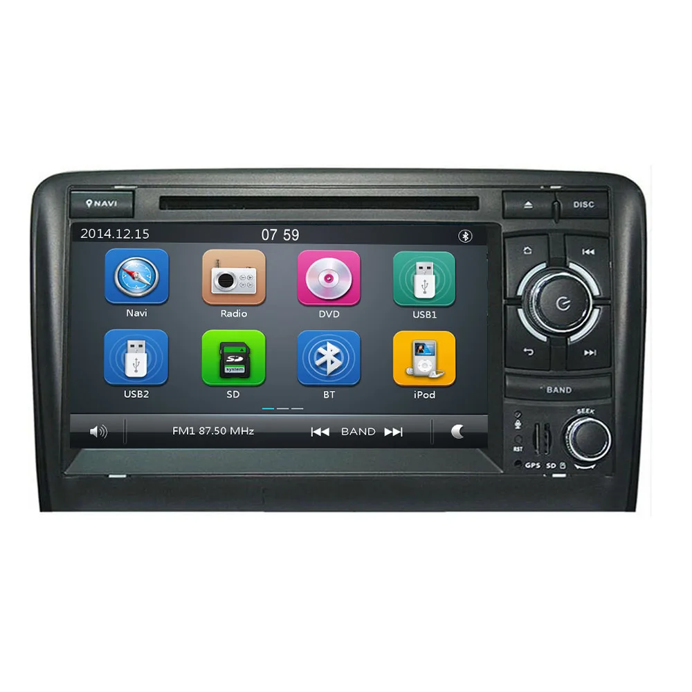 Автомобильный DVD GPS плеер IPS 7 дюймов для Audi A3 8P 2003 2012 S3 2006 RS3 Sportback 2011 мультимедийный