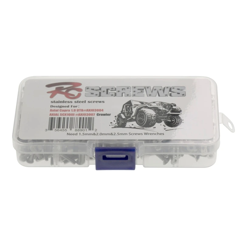 Stainless Steel Screws Kit for Axial Capra 1.9 UTB#AXI03004 RC Rock Crawler Car
Stainless Steel Screws Kit for Axial Capra 1.9 UTB#AXI03004 RC Rock Crawler Car