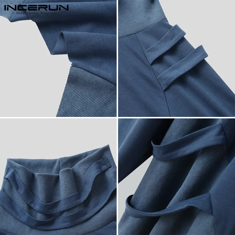 Men Sweatshirts Long Sleeve Patchwork Streetwear Turtleneck Casual Irregular Hoodies Chic Autumn Mens Pullovers S-5XL INCERUN
Men Sweatshirts Long Sleeve Patchwork Streetwear Turtleneck Casual Irregular Hoodies Chic Autumn Mens Pullovers S-5XL INCERUN