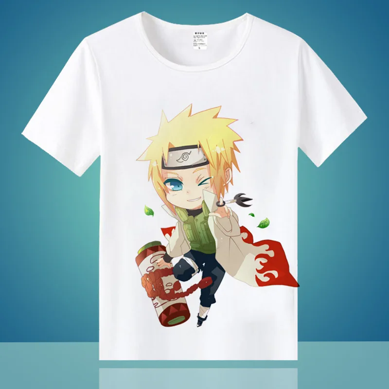 Naruto Short-sleeved Ladies T-shirt Q Version Itachi Sasuke Surrounding Clothes for Men and Women Japanese Anime | Женская одежда