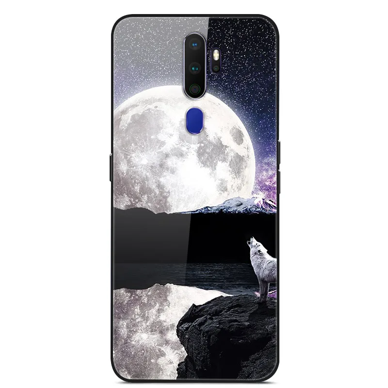 For OPPO A11X Phone Case Tempered Glass Case Back Cover With Black Silicone Bumper Series 3
For OPPO A11X Phone Case Tempered Glass Case Back Cover With Black Silicone Bumper Series 3