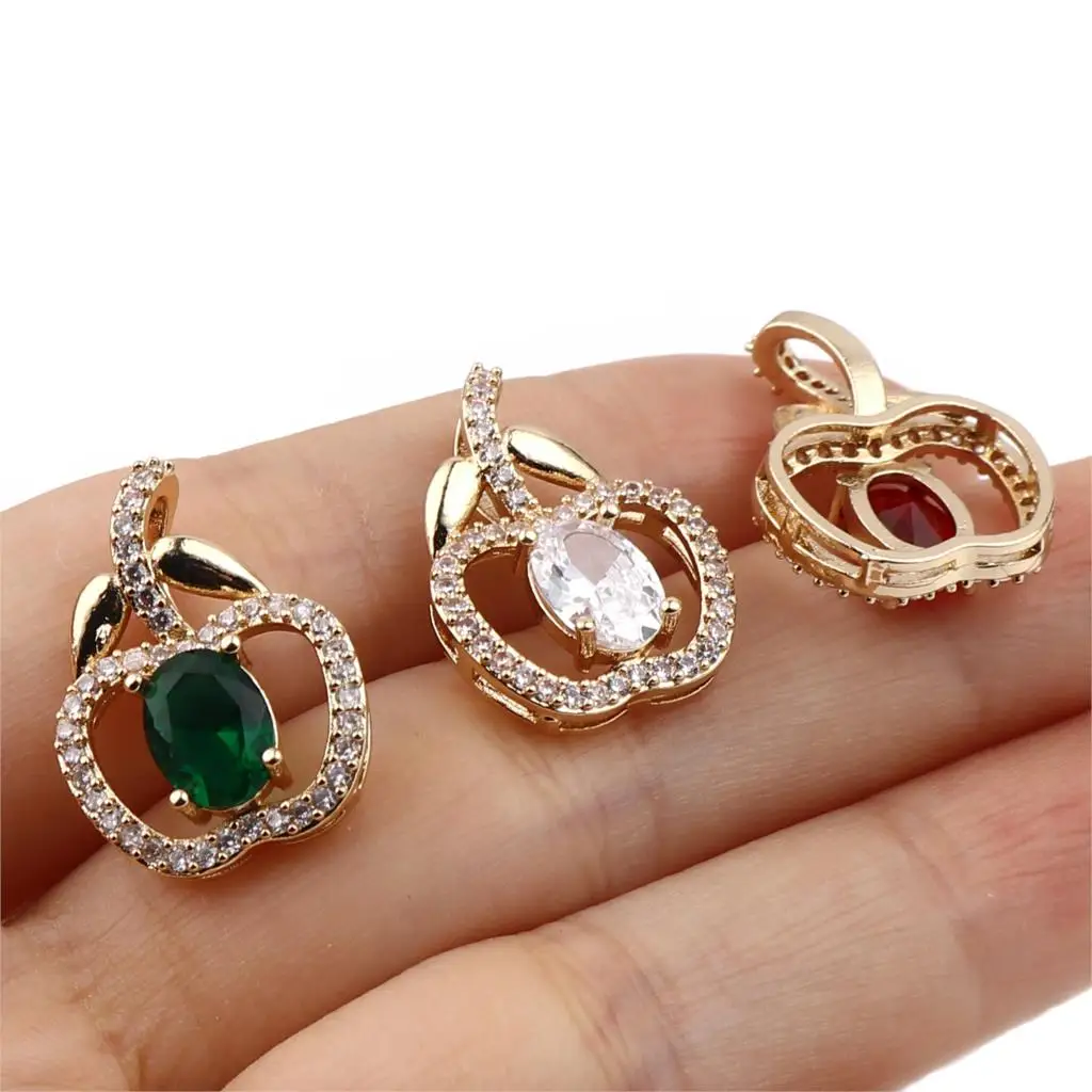 Fruits Pendant For Women Jewelry Making Charms Apple Fruit Copper Designer Pendant Jewelry For DIY Earrings Necklace Bracelet
Fruits Pendant For Women Jewelry Making Charms Apple Fruit Copper Designer Pendant Jewelry For DIY Earrings Necklace Bracelet
