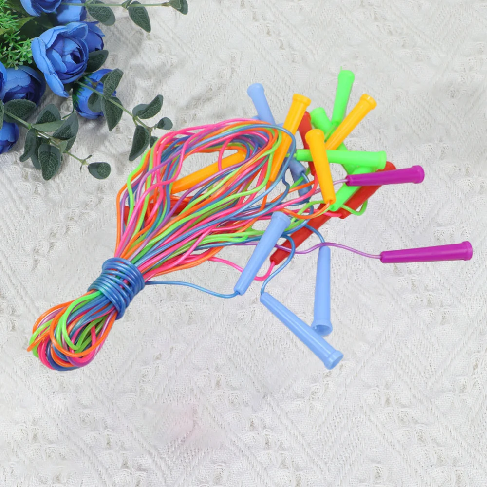 10PCS PVC Jumping Ropes Handle Skipping Ropes Portable Fitness Ropes Sports Supplies for Home Kids Playing (Random Color
10PCS PVC Jumping Ropes Handle Skipping Ropes Portable Fitness Ropes Sports Supplies for Home Kids Playing (Random Color
