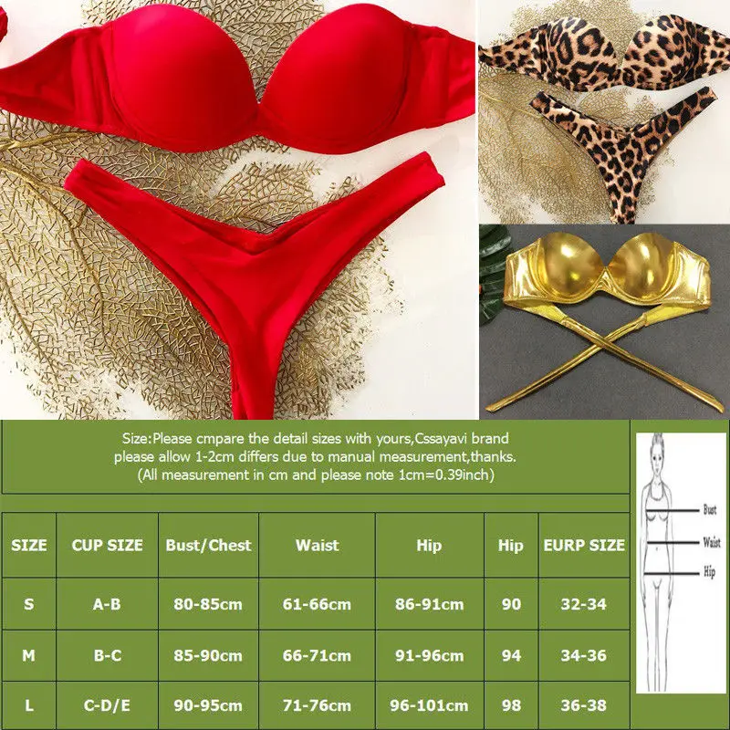 Swimsuit Women Bikini Set Bandage Push-up Padded Bra Leopard Printed Bathing Suit Triangle Swimwear Two-Piece Suits
Swimsuit Women Bikini Set Bandage Push-up Padded Bra Leopard Printed Bathing Suit Triangle Swimwear Two-Piece Suits