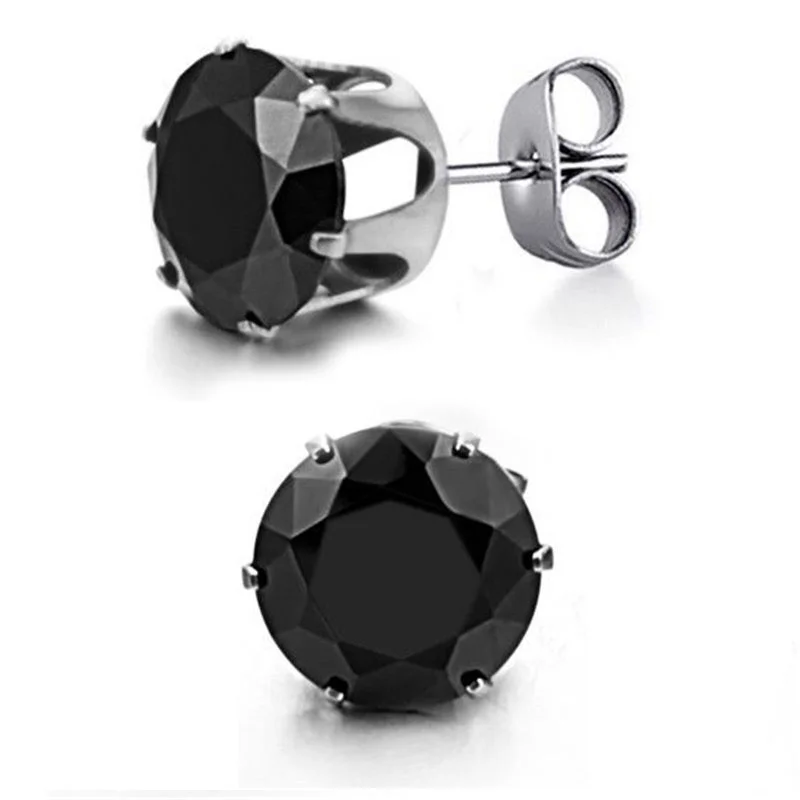 Новые трендовые крутые ювелирные изделия, универсальные Элегантные Простые серьги-гвоздики с фианитами 
Новые трендовые крутые ювелирные изделия, универсальные Элегантные Простые серьги-гвоздики с фианитами