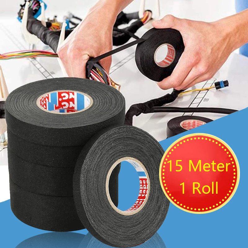 15M Heat-resistant Flame Retardant Tape Adhesive Tape for Electrical Tape Car Cable Harness Wiring Loom Protection
15M Heat-resistant Flame Retardant Tape Adhesive Tape for Electrical Tape Car Cable Harness Wiring Loom Protection