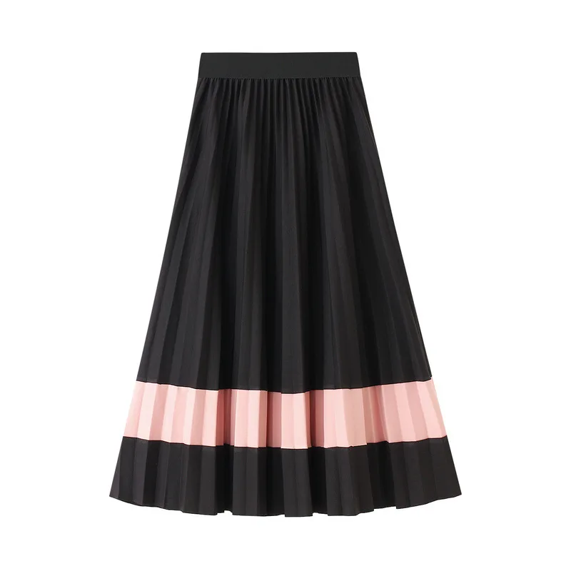 Autumn Drape Patchwork A-line Long Pleated Skirts Contrast Color Spliced Candy Pink Yellow Flared Maxi Long Skirts
Autumn Drape Patchwork A-line Long Pleated Skirts Contrast Color Spliced Candy Pink Yellow Flared Maxi Long Skirts