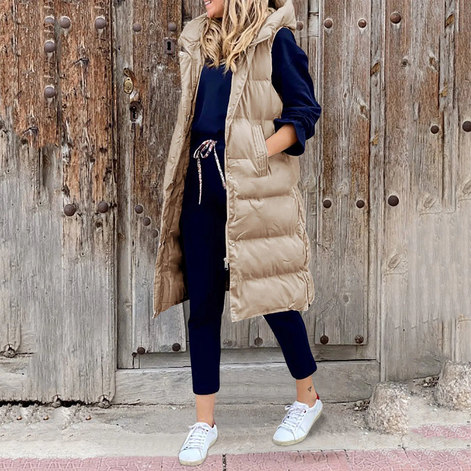 Women's Hooded Long Vest Waistcoat Winter Warm Down Coat Sleeveless Pockets Slim Casual Quilted Vest Down Jacket Outdoor 40
Women's Hooded Long Vest Waistcoat Winter Warm Down Coat Sleeveless Pockets Slim Casual Quilted Vest Down Jacket Outdoor 40