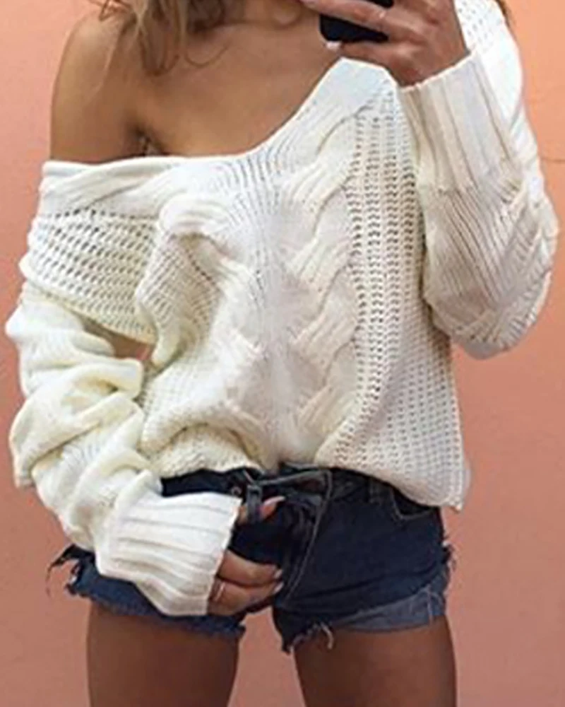 Women Fashion Casual Long Sleeve Pullovers Top 2XL3XL Autumn Fashion Brief Cozy Oversize V-neck Knit Sweater for Women
Women Fashion Casual Long Sleeve Pullovers Top 2XL3XL Autumn Fashion Brief Cozy Oversize V-neck Knit Sweater for Women