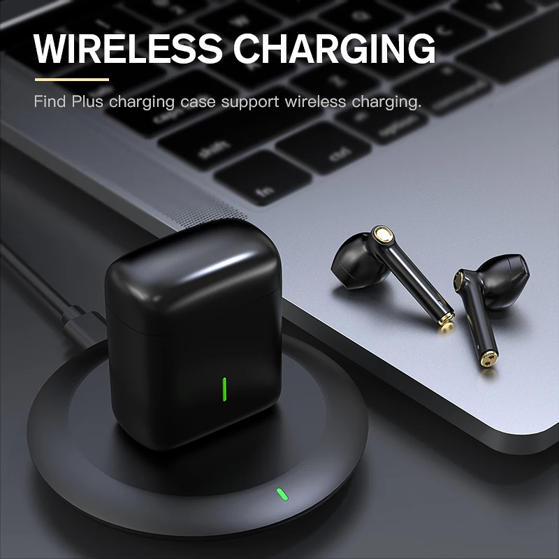 iKF Find-Plus TWS Bluetooth 5.0 Earphones Stereo Wireless Earbuds Noise Cancellation with Microphones,25H Playtime Black 
iKF Find-Plus TWS Bluetooth 5.0 Earphones Stereo Wireless Earbuds Noise Cancellation with Microphones,25H Playtime Black