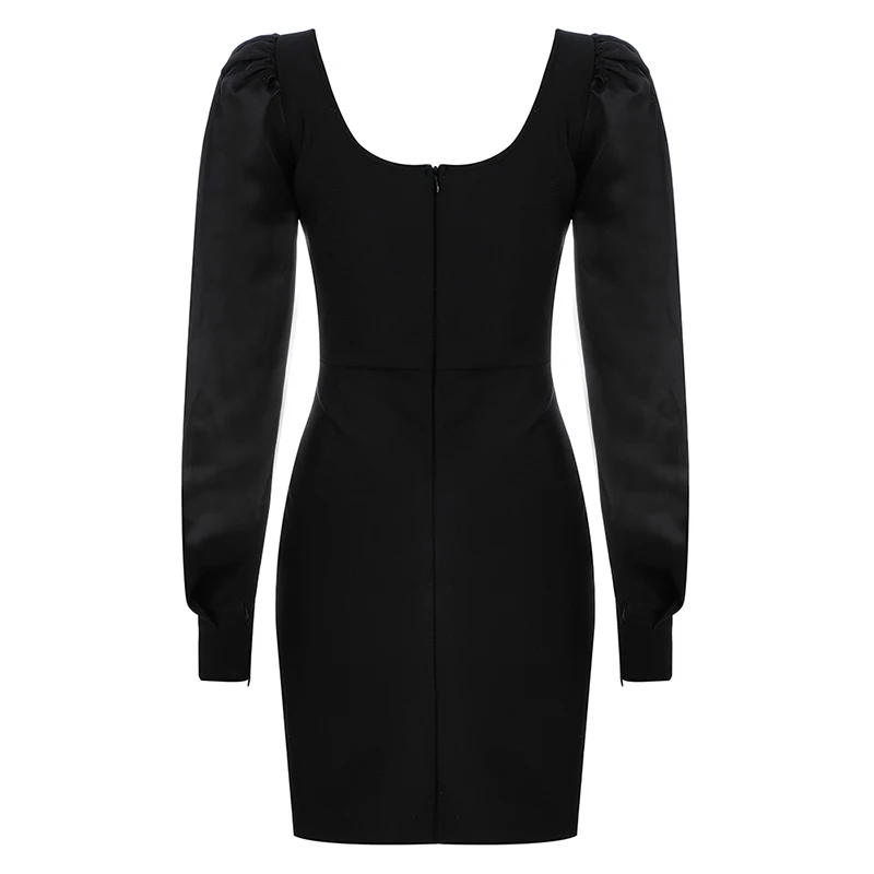 Beateen Sexy Satin Long Puff Sleeve Square Neck Bodycon Women Party Mini Dress 2019 New Lovely Fashion Black Bandage Vestidos
Beateen Sexy Satin Long Puff Sleeve Square Neck Bodycon Women Party Mini Dress 2019 New Lovely Fashion Black Bandage Vestidos