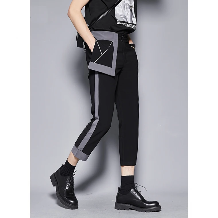 Free Shipping New Men's Male Dark Personality Design Irregular Asymmetric Stitching Casual Cropped Pants Korean Style Trousers
Free Shipping New Men's Male Dark Personality Design Irregular Asymmetric Stitching Casual Cropped Pants Korean Style Trousers