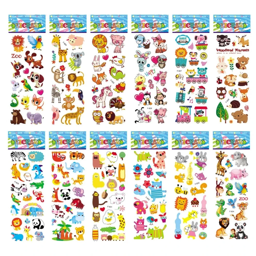 6pcs Cartoon Pets Kids Bubble Sticker 3D Puffy Bulk Zoo Animal Fish Dinosaur Scrapbooking Stickers for Girl Boy Birthday Gift
6pcs Cartoon Pets Kids Bubble Sticker 3D Puffy Bulk Zoo Animal Fish Dinosaur Scrapbooking Stickers for Girl Boy Birthday Gift