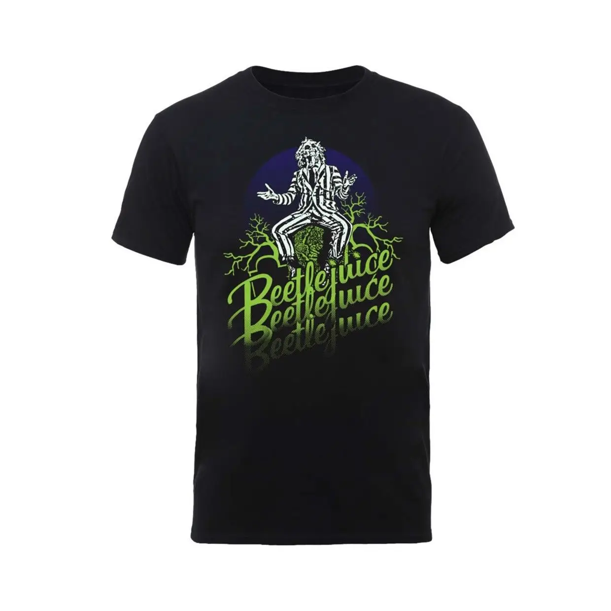 Beetlejuice Майкл Китон зеленый логотип ufficiale Uomo maglietta футболка унисекс летняя